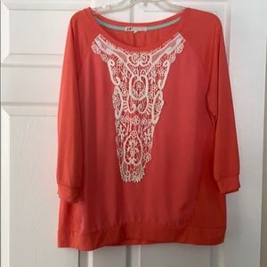 Cute Top with Crochet Detailing